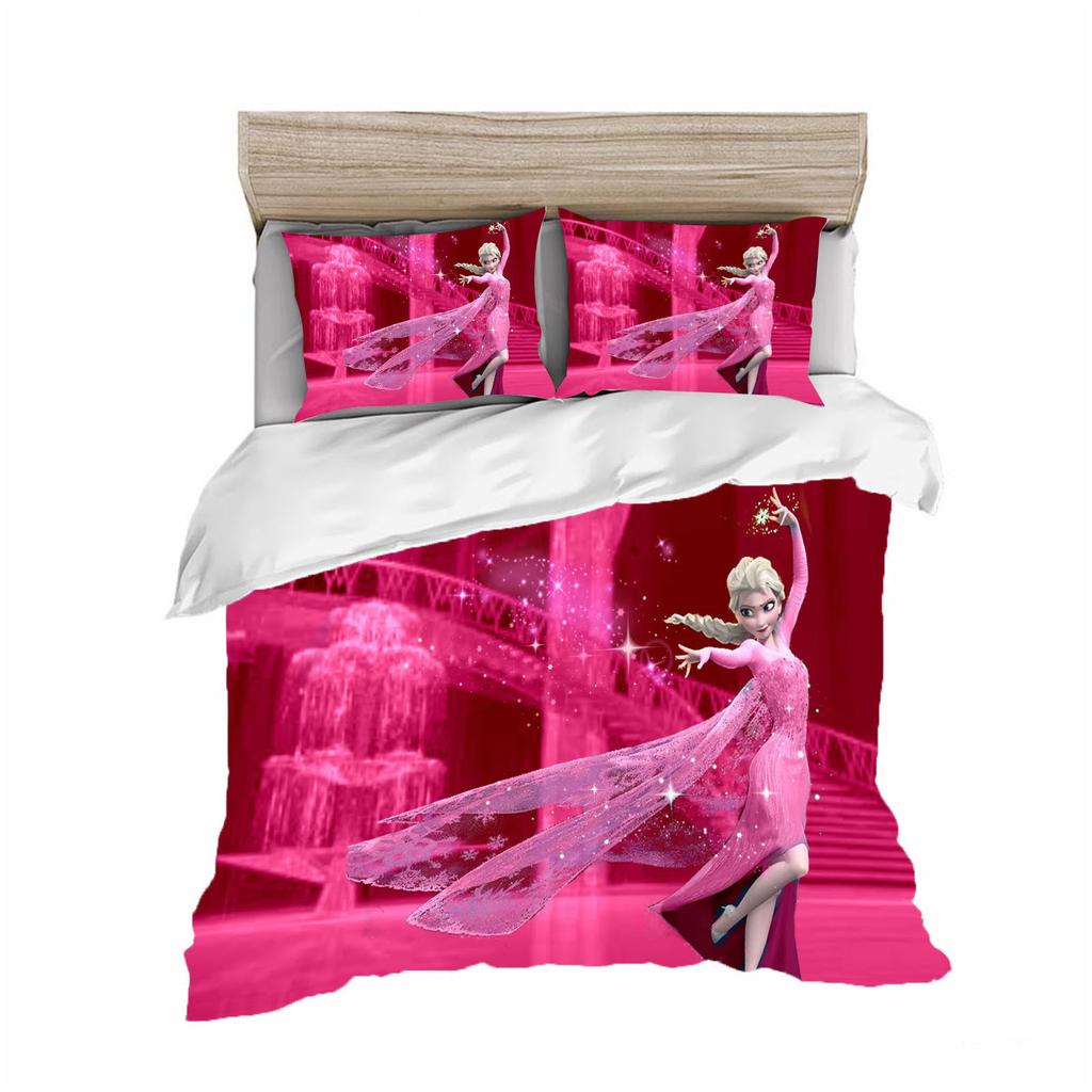 Three-Piece 3D Digital Printing Quilt Cover Pillowcase