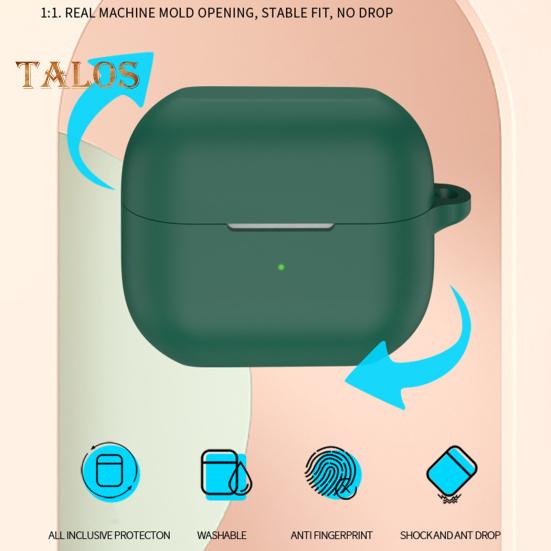 Jednobarevné ochranné pouzdro na sluchátka odolné proti nárazu odolné proti nárazu 360stupňová ochrana silikonové nabíjecí pouzdro pro SamsungGalaxy Buds 3/3pro