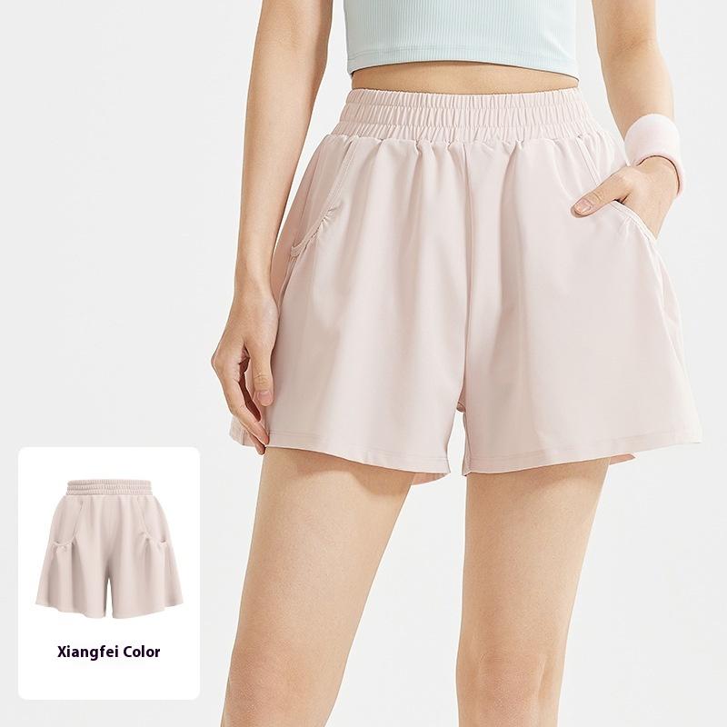 Women's Yoga Shorts Casual Anti-Exposure High Waist Hip Lifting Running Fitness Shorts