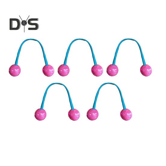 

5/7 шт., эластичные резинки для волос с шариковым украшением, цветные узлы, женские аксессуары для волос розы красного