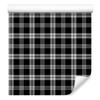 Wallpaper Black and White Checkered Gray, Graphite and Black 50x1000