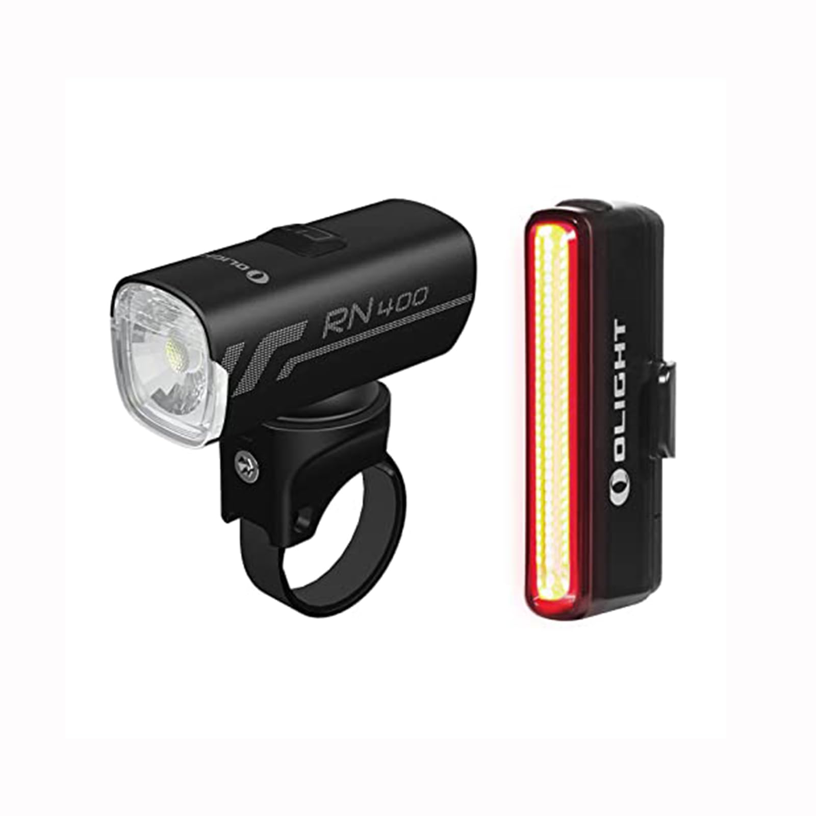 

Велосипедный фонарь OLIGHT C 400 передний и задний IPX7 окружающий свет идеально подходит для катастроф, землетрясений и ночной езды комплект RN400+SEEMEE30, люмены, фонари, чёрный