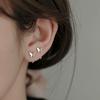 1 Pair Women Earrings, Butterfly Design Circle Shape Earrings, Open-Type Easy Wear for Daily Commuting Dating