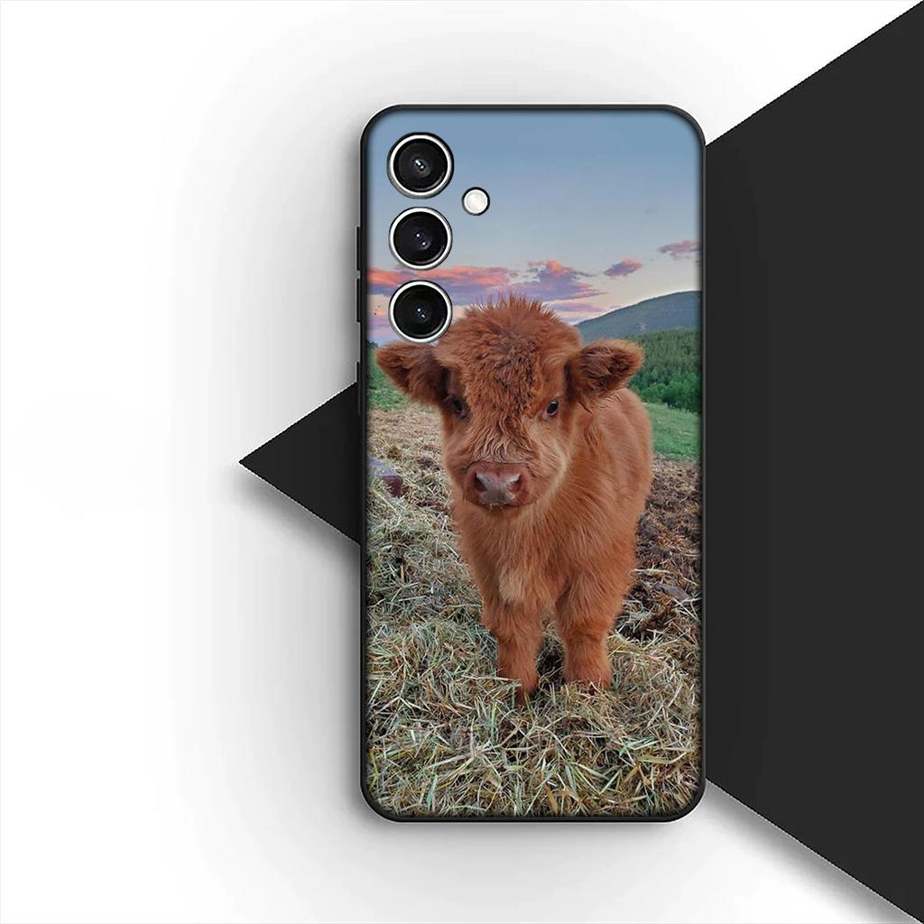 Cow Print Wallpaper Silicone Cover for Apple iPhone 17 12 13 Pro Max Mini ProMax 7 + 8 Plus Air 8+ Coque Phone Case