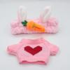 Lalafanfan 30Cm Cafe Duck Plush Toys Clothes Cartoon Stuffed Dolls Ducks Accessories Outfit Hair Band Kids Girls Gift