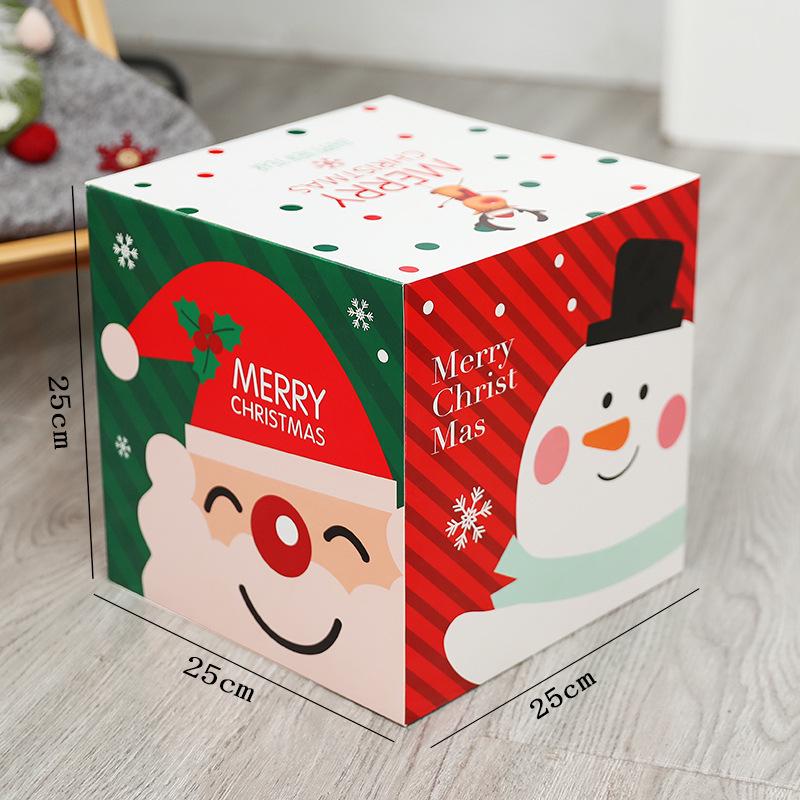 Burning Christmas Tree Decorative Gift Box for Girls - Creative Apple-Themed Packaging