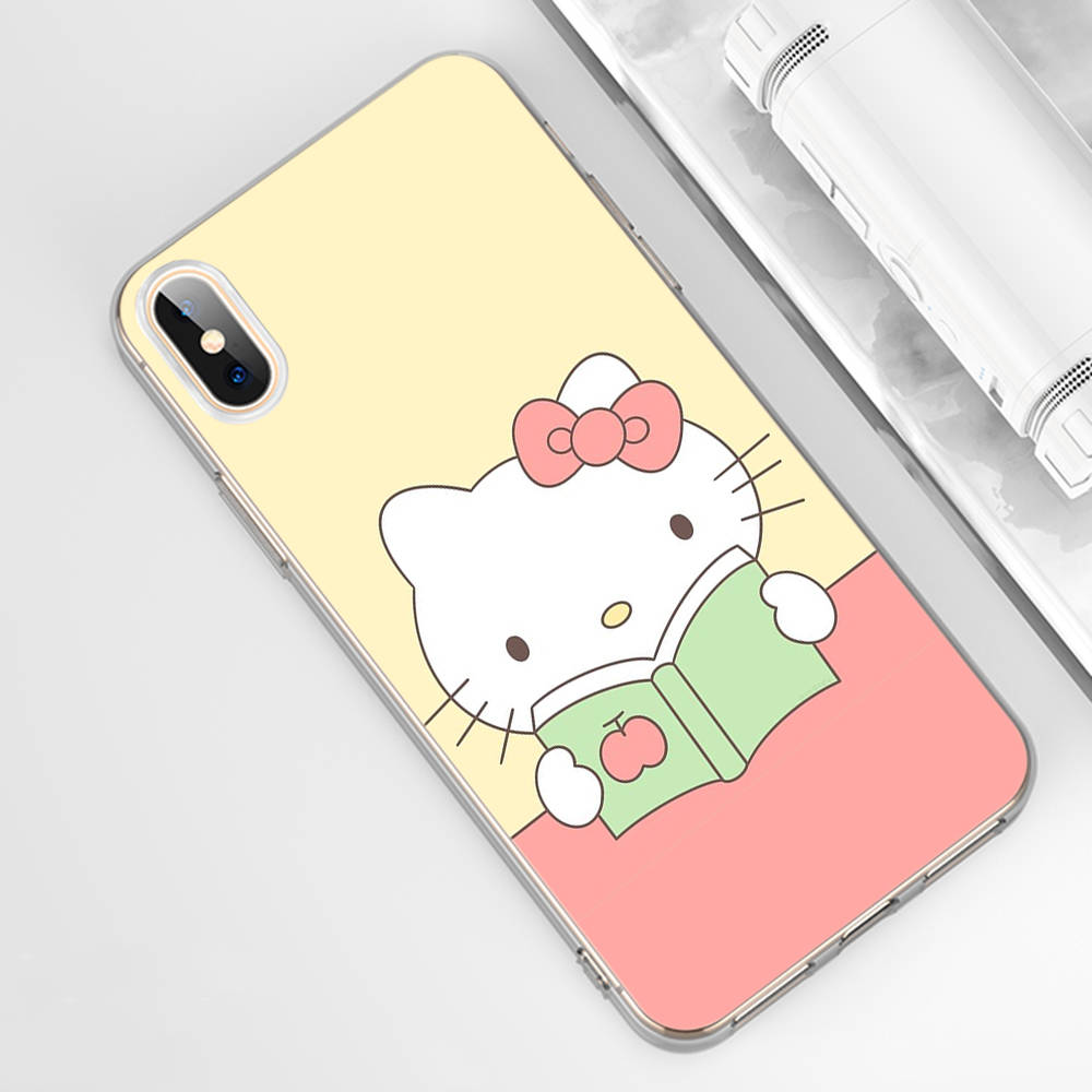 KT70 Hello Kitty Hülle für Samsung A04 A14 A23 A34 A54 M23 M33 M52 M53 Realme 10 9 C30S C35 C55 VIVO Y02S Y21 Y33S Y51 X80 Pro Klare Abdeckung