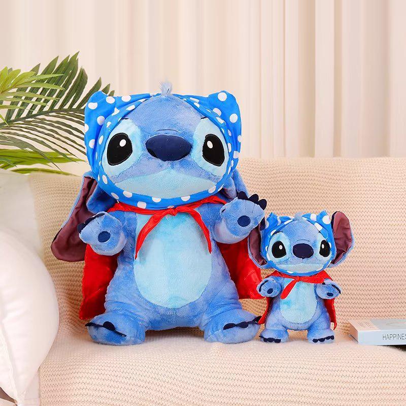 Pajama Cape Stitch Plush Doll - Cute Lilo & Stitch Gift for Girls