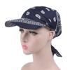 Fashion Muslim Hijab Turban Hat for Women Baseball Cap Sun Hats Headscarf Scarf Brim Caps Floral Print Femme Scarves Bandanas
