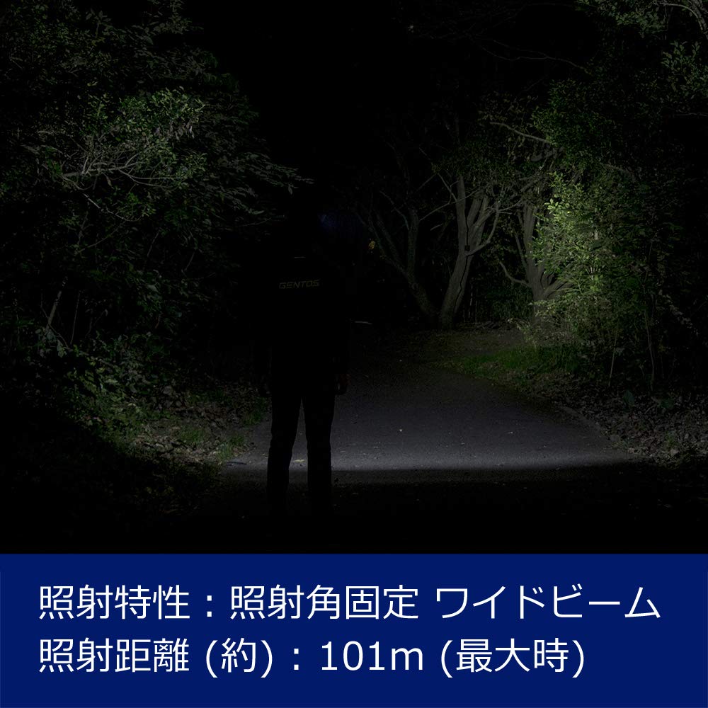 GENTOS LED headlight 190 lighting for 3 Uses 1 AA battery Combibreaker Compliant with ANSI standards Wide range illumination [Brightness