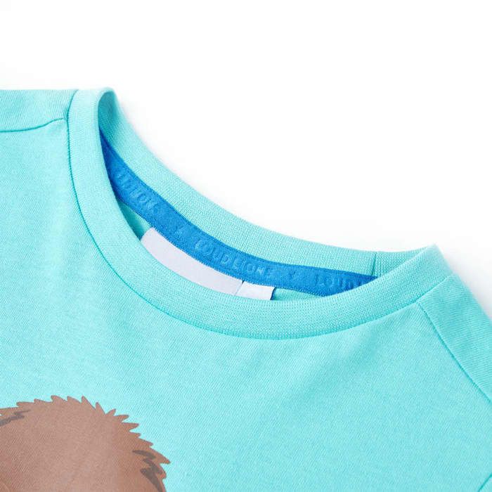 Children's T-shirt with Short Sleeves Aqua 92/104/116/128/140