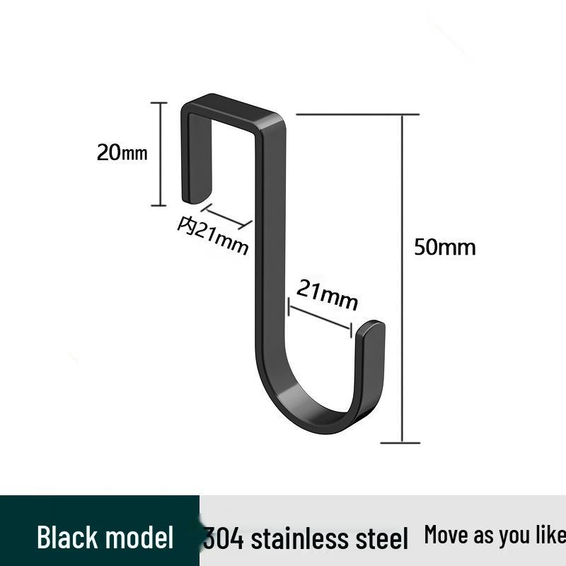 Strong Adhesive No-Drill Wall Hooks, Load-Bearing for Kitchen and Bathroom Storage