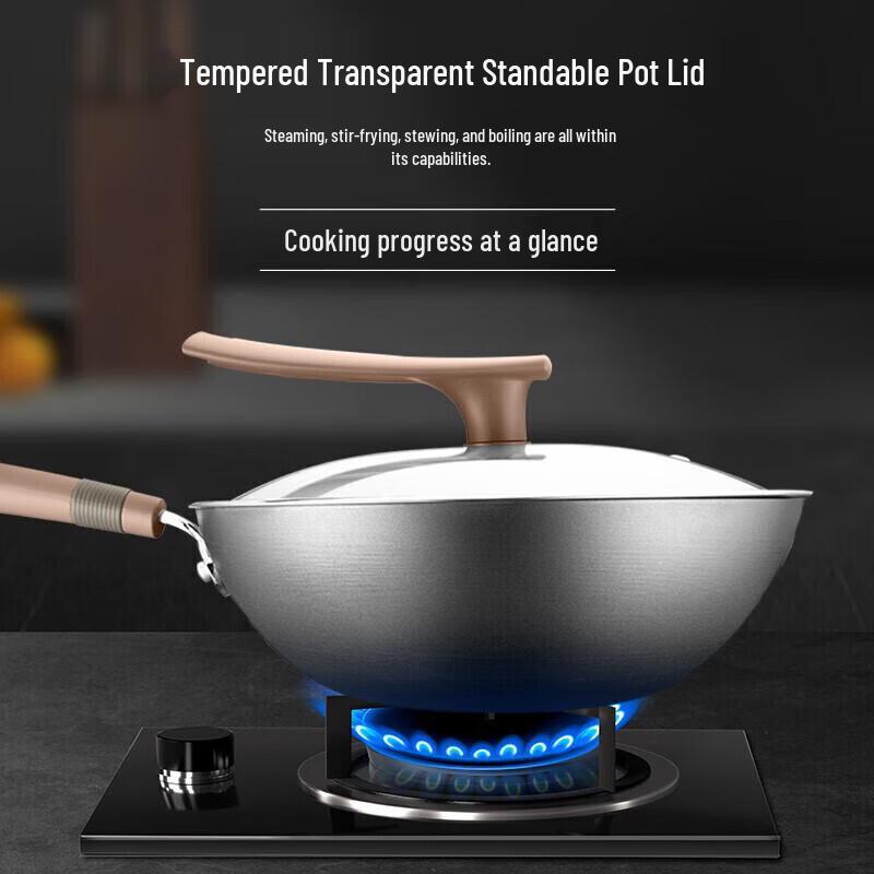 Supor 30cm Rust-Proof Titanium-Iron Wok