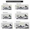 Black and White Ukiyoe Waves Mouse Pad Large Rubber Anti-slip PC Desk Accessories Mousepad for Office & Gamer Keyboard Decor Mat