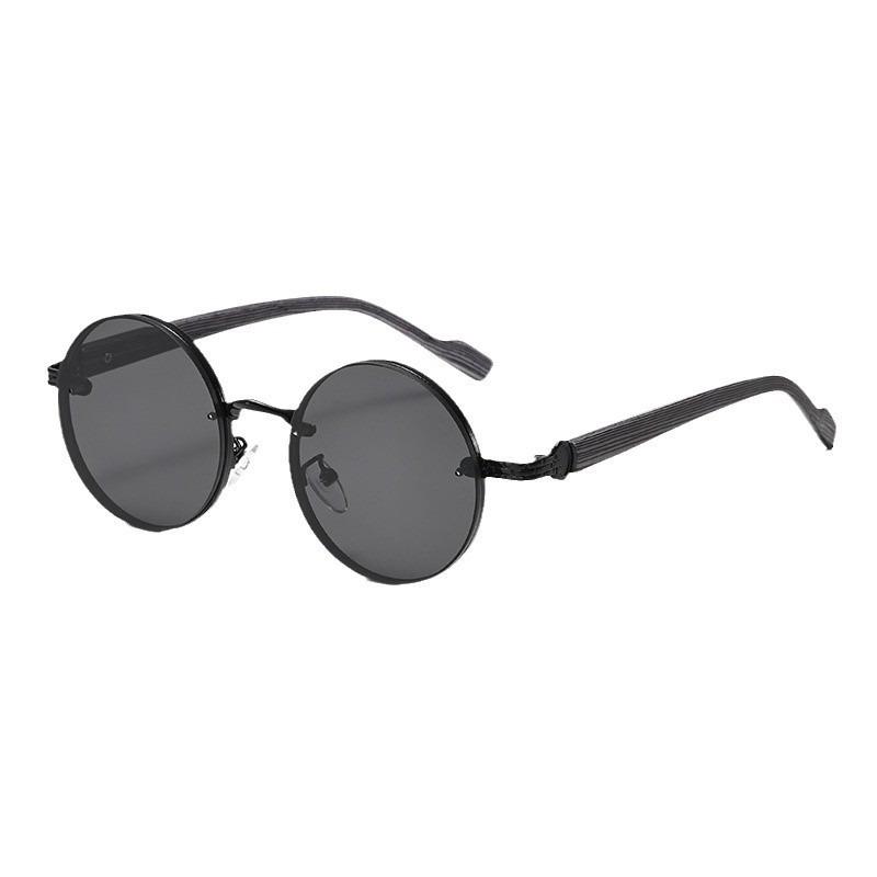 New Fashion Oval Sunglasses Men Women Punk Cool Gradient Shades Retro Metal Driving Sun Glasses UV400 Eyewear