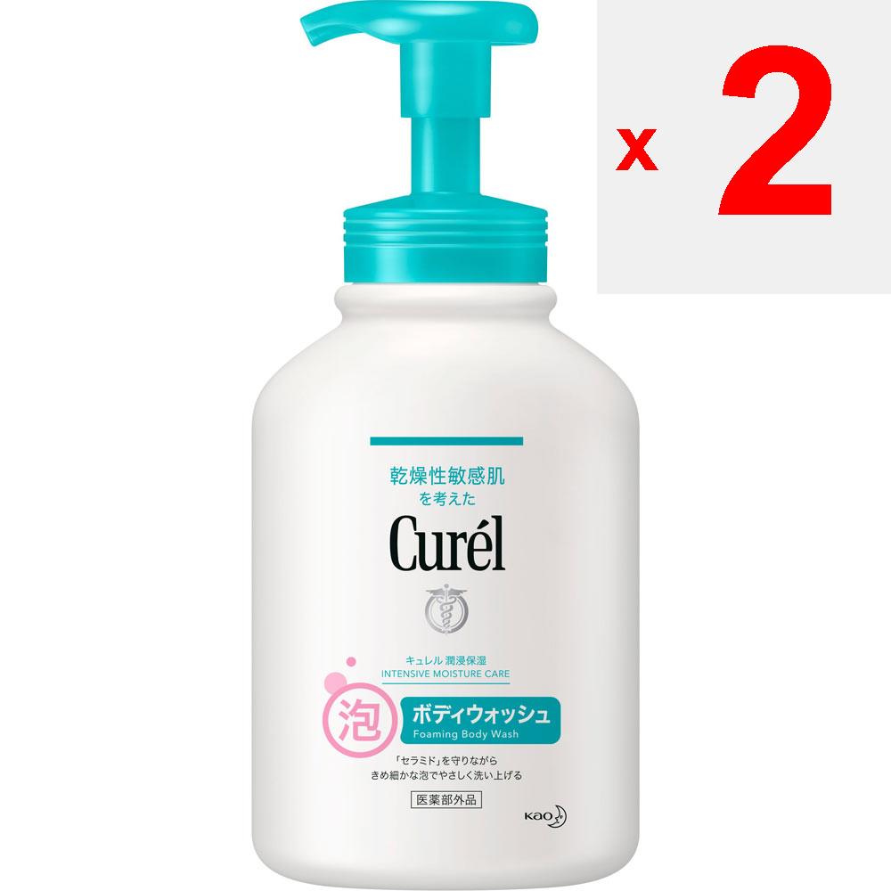 KAO Curel Schaum-Körperwaschmittel Pumpe 480ml (Quasi-Droge) Körperpflege Curel Befeuchten Sie Ihre Haut, geben Sie 1-2 Pumpstöße Schaum auf Ihre Hände, verteilen Sie ihn auf Ihrer Haut und