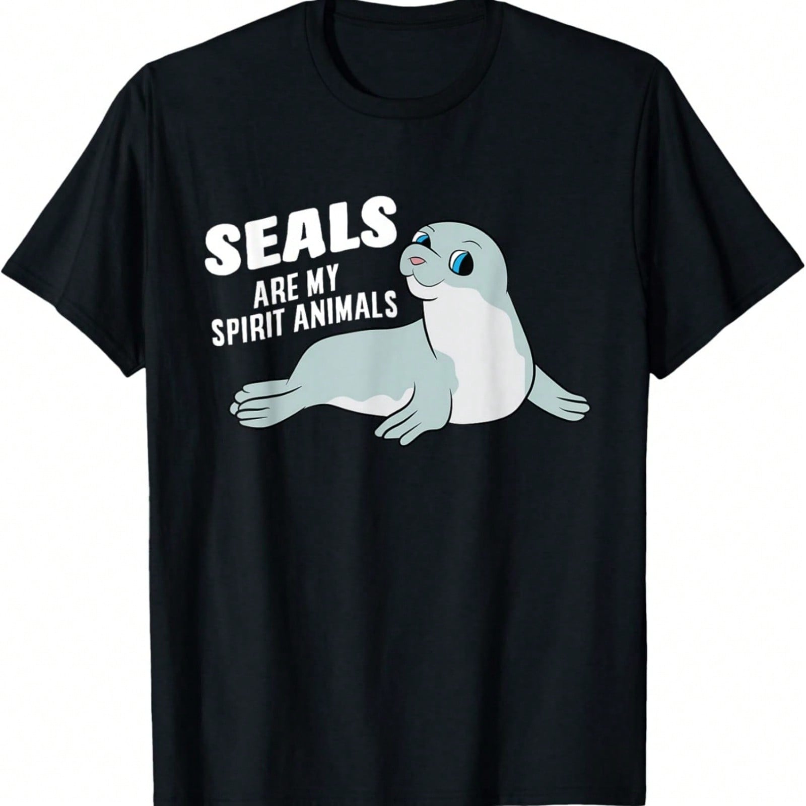 Seals Are My Spirit Animal Funny Seals Lover T-Shirt S разноцветный