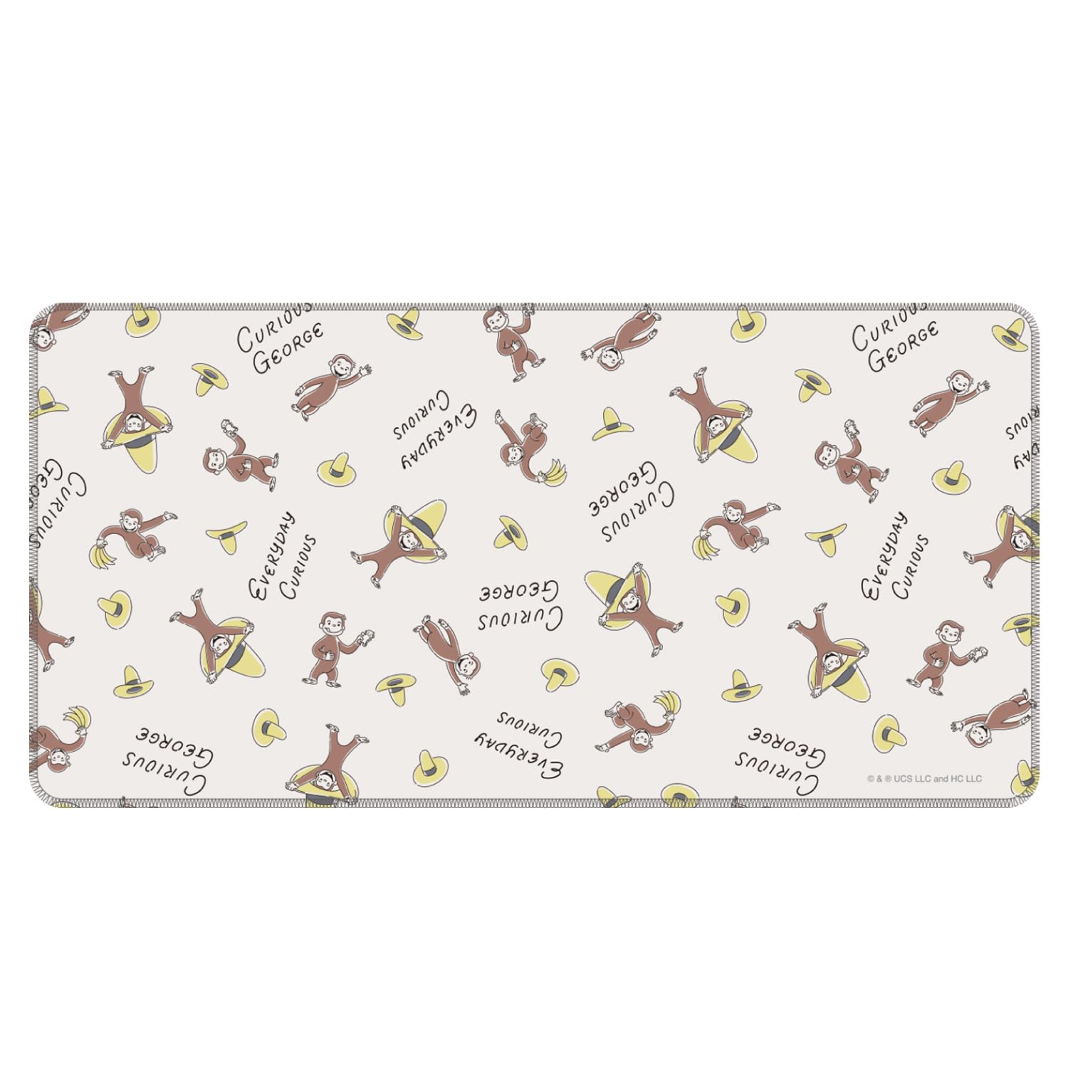 Gourmandise Curious George Desk Pattern A Mat, All-over CG-49A