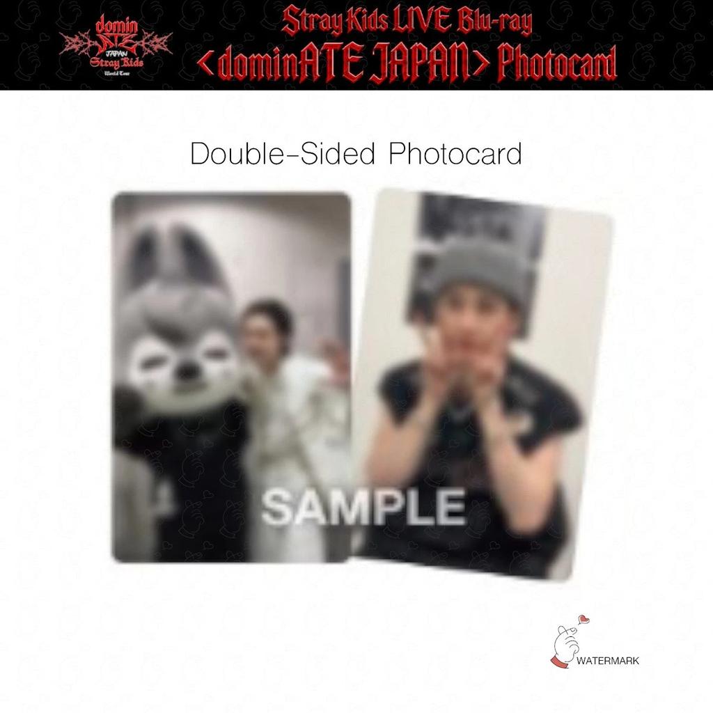 PRE-ORDER Stray Kids World Tour dominATE JAPAN LIVE Blu-ray RAKUTEN POB Double-sided Photo Card Backing Card OFFICIAL