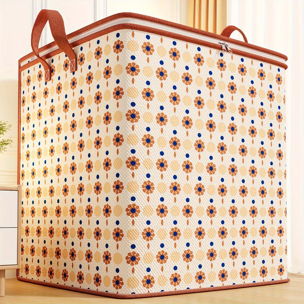 One Small Flower Polka Dot Jumbo, Extra Large Clothes Storage Bag, Foldable Super Large Quilt Bag, Suitable for Toys, Clothes, and Quilts