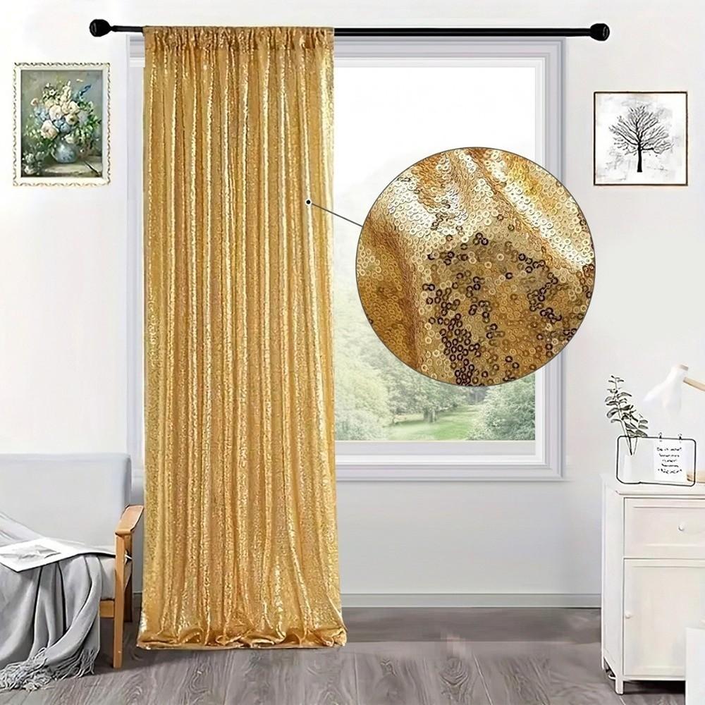 Colorful Sequin Backdrop Curtain Polyester Funny Sparkly Sequin Backdrop Decorative Photography Background