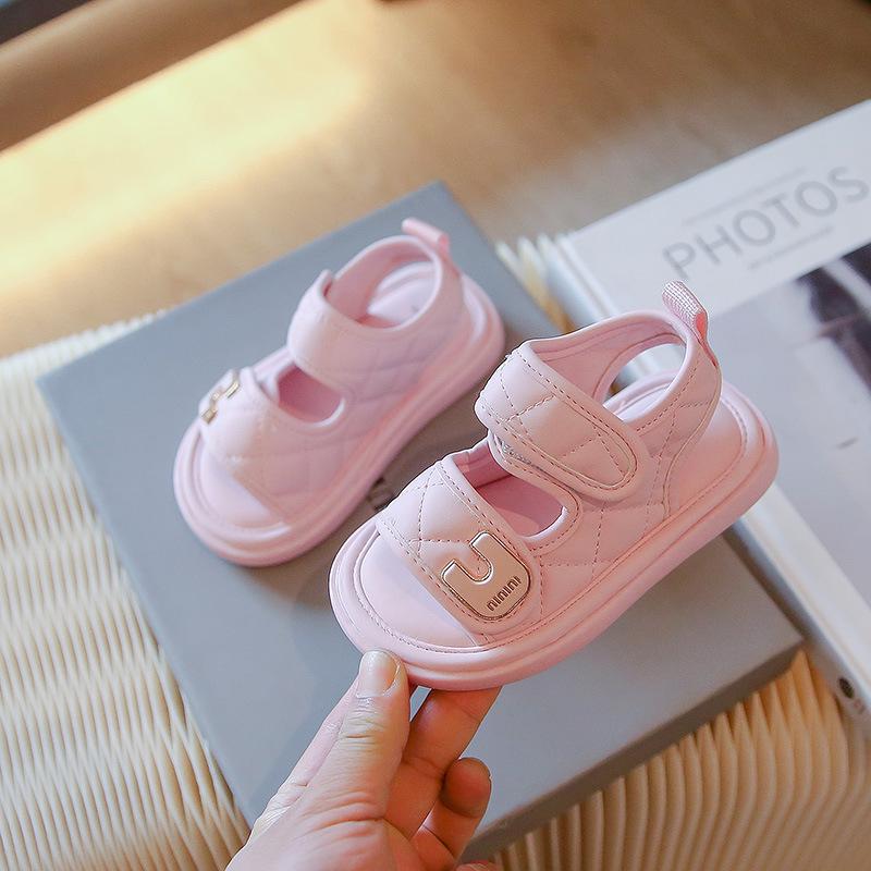 

Летние сандалии для девочек с мягкой подошвой - Модные пляжные туфли принцессы для маленьких девочек Custom order for 2000 pairs розовый