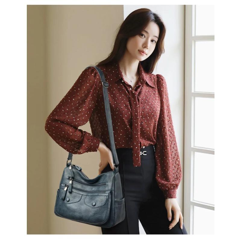 תיק צד נשים רטרו, תיק כתף לנשים, תיק נשים יומיומי מעור PU רך, מתאים לשימוש יומיומי, קניות, נסיעות לעבודה