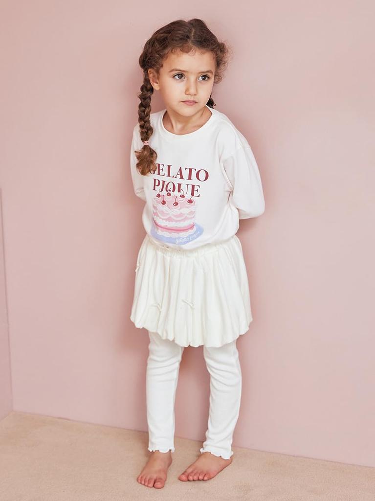 Gelato Pique Kids Whipped Cream Skirt Leggings PKCP254191 CRM