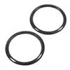2pcs Car AC Outlet Ring Carbon Fiber Air Conditioning Vent Trim Replacement for Subaru BRZ