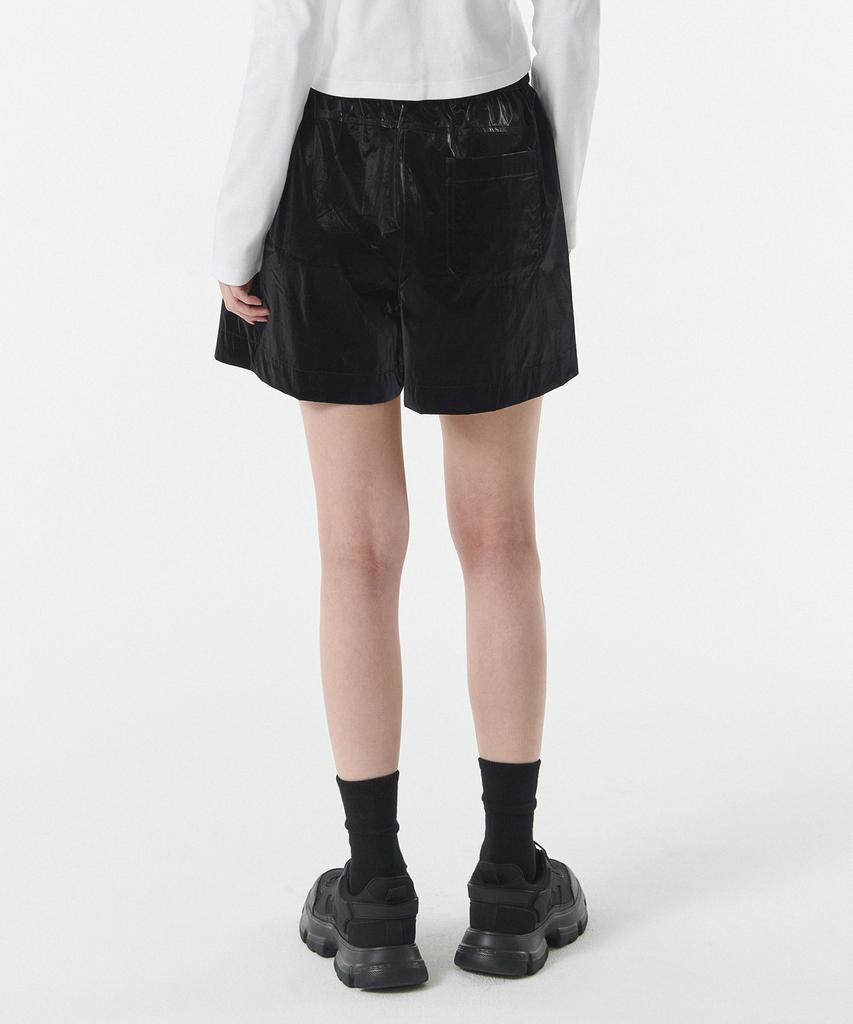 MUSINSA STANDARD WOMAN Women'S Shiny Banding Shorts [Black]