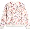 Li Ning Daily Prosperity Series Comfortable Casual Loose Round Neck Pullover Sweatshirt Women sweatshirt Off-White AWDU034-8