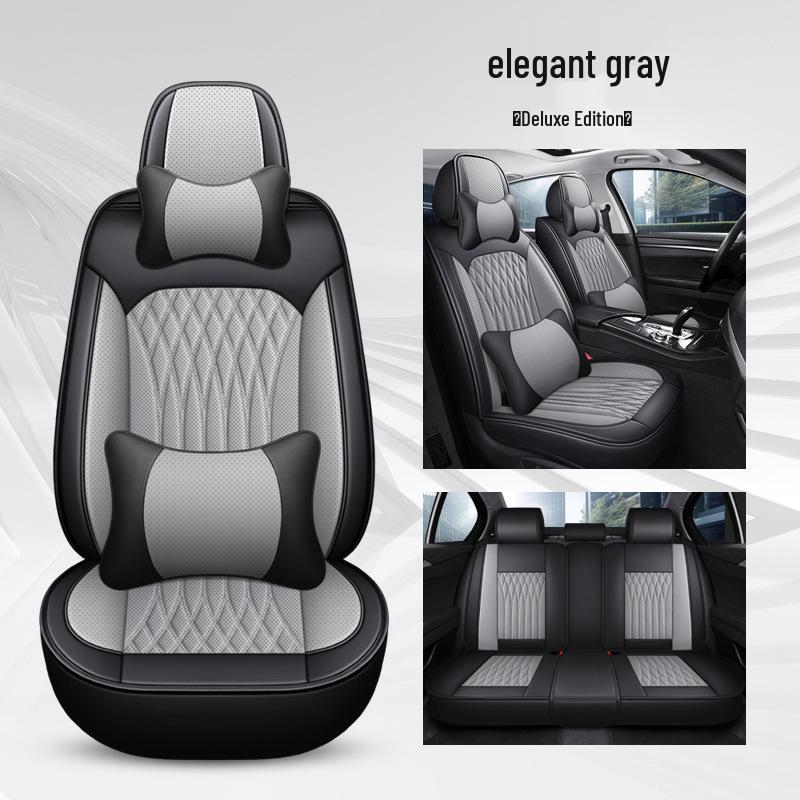 Universal Nappa Leather Car Seat Cushion No. 17 – Full Wrap, Full Leather Sports Seat Cover
