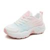 Trend mesh women's versatile casual sports shoes platform-soled fashionable retro white women's shoes