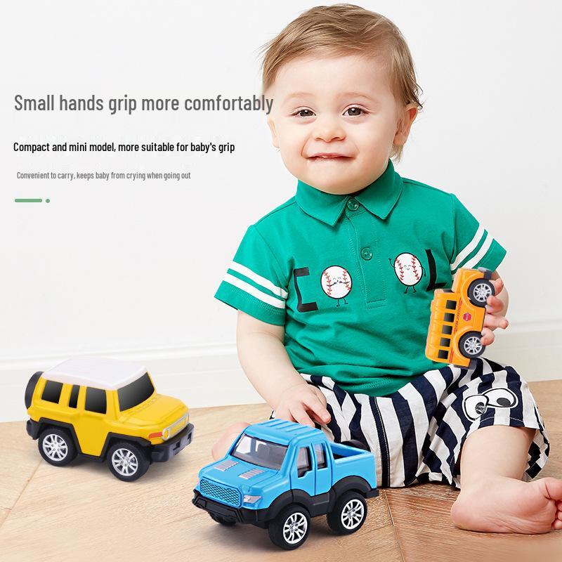 Mini Alloy Pull-Back Off-Road Car Set - Classic Toy Models for Kids