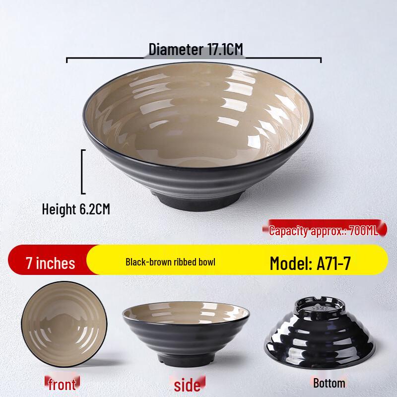Commercial Melamine Noodle & Ramen Bowl