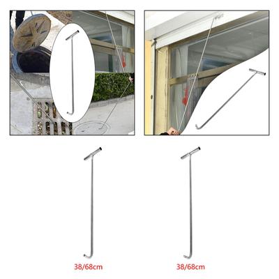Manhole Hook Tool Rigid Tool Hook Versatile Lift Manhole Covers Single Hook
