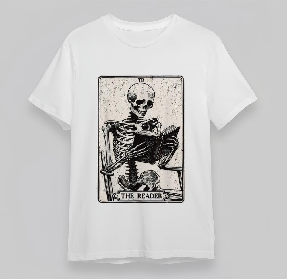 

Women s Plus Size T-shirt With Mystical Skeleton Art Graphic Unisex Cotton Tee XL