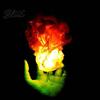 Realistic Burning Fireball Toy Floating Prop LED Glowing Flame Halloween Handheld Prop for Cosplay Effect Battery Powered Stage Light Party