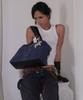 Sand Museum Magazine Bag [Suede Navy]
