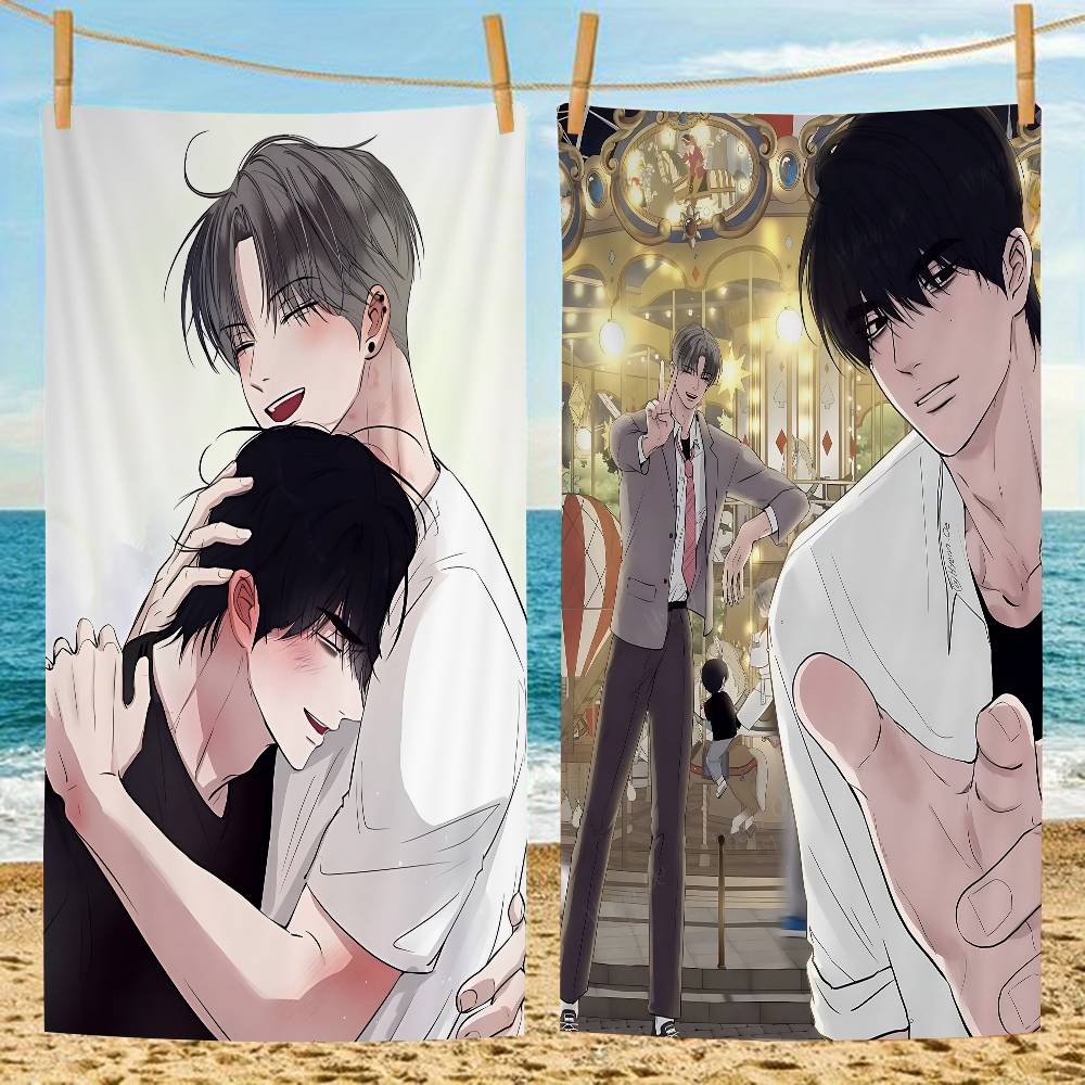 unsleep bl Anime Microfiber Beach Towel Absorbent Quick dry Soft Yoga Swimming Resort Mountain Climbing Towel