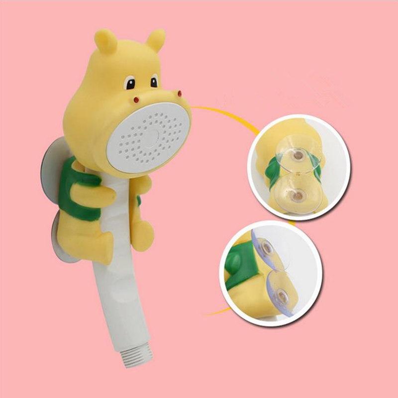 Cartoon Kid Shower Head Shower with Suction Cup Base Children's Bath Water Spray Shower Baby Shower Nozzle Bathroom Accessories
