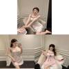 Ice Silk Sleeveless Sleepwear For Women With Padded Bust Summer Home Lounge Dress