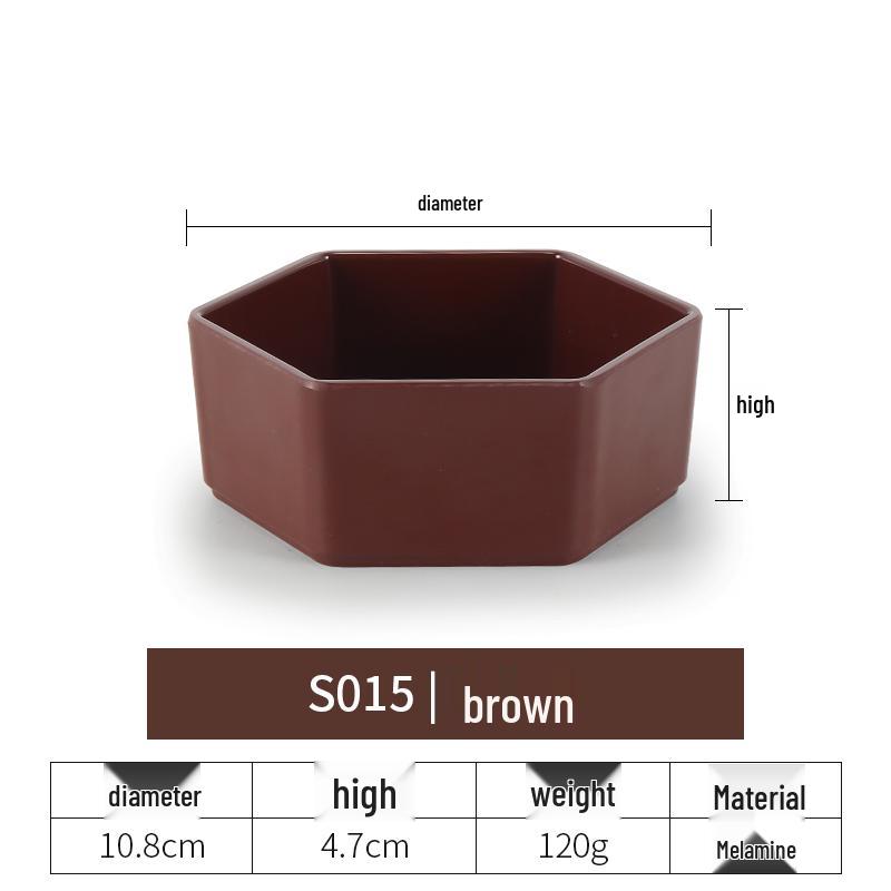 Imitation Porcelain Melamine Dipping and Snack Dish for Restaurants