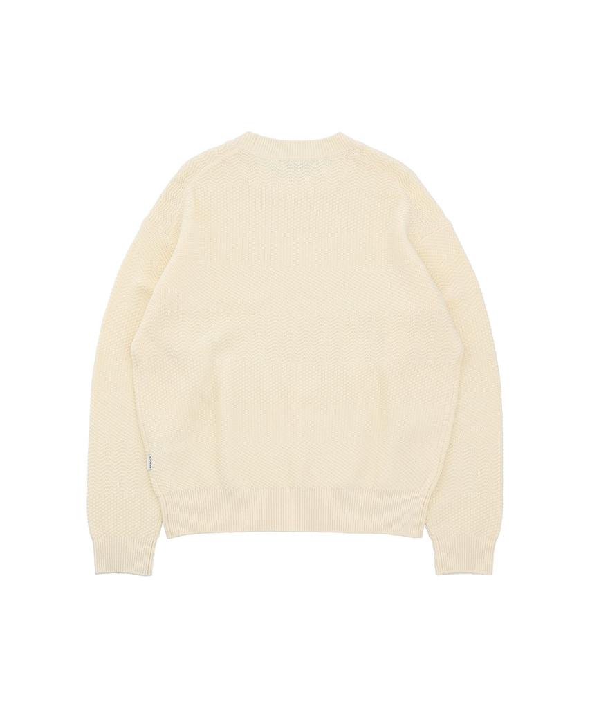 NOWANDTOMORROW Texture Knit Pullover [3 Color]