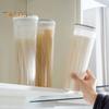 Høy Klar Spaghettibeholder Oppbevaringskrukke med Lokk BPA-fri Stor Kapasitet Gjennomsiktig Design Lufttett Lekkasjesikker Spaghettioppbevarer