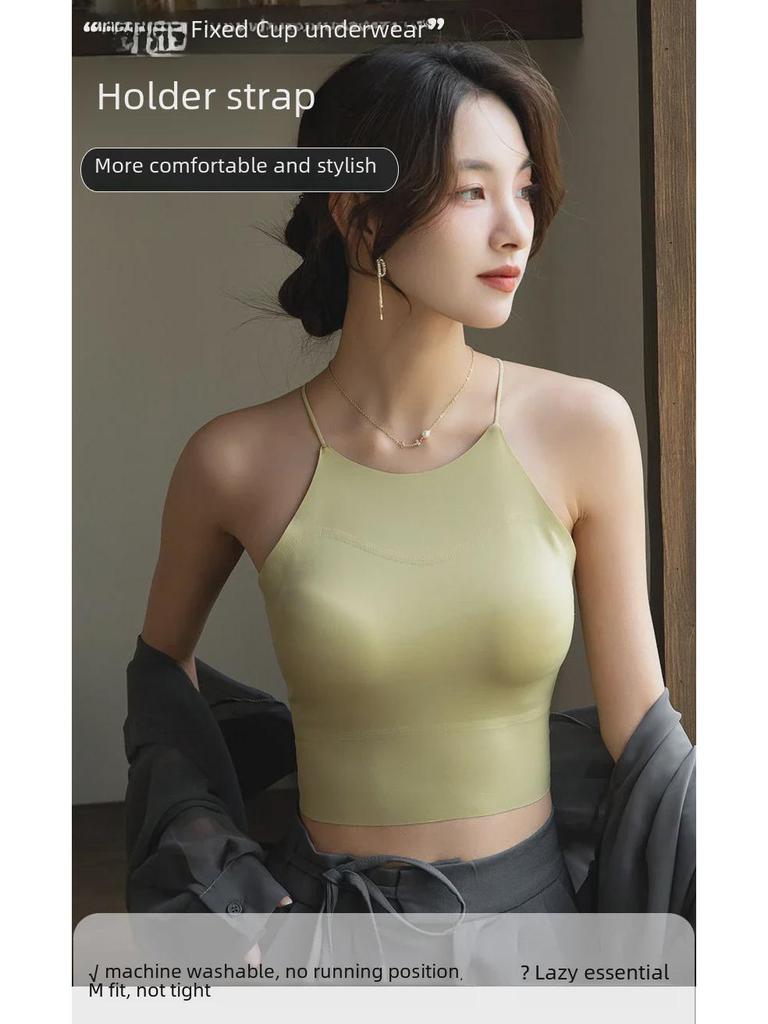 Seamless Women's Summer Yoga Camisole: Sexy Back, Anti-Exposure, Sports Tube Top