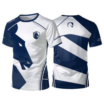 Liquid Team Laguniformer CS:GO E-sport Tävlings Träningsdräkter Herr Sport T-shirts Andningsbara Casual Oversized Toppar Tees