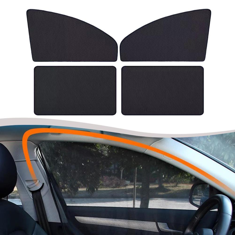Front Window Shield Car Sunshade Black Mesh Screen Convenient Storage Foldable Design Car Window Blackout Mesh Shade Road Trips China Mainland