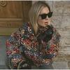 2024 Autumn/Winter European & American Women's Casual Printed Cotton Jacket