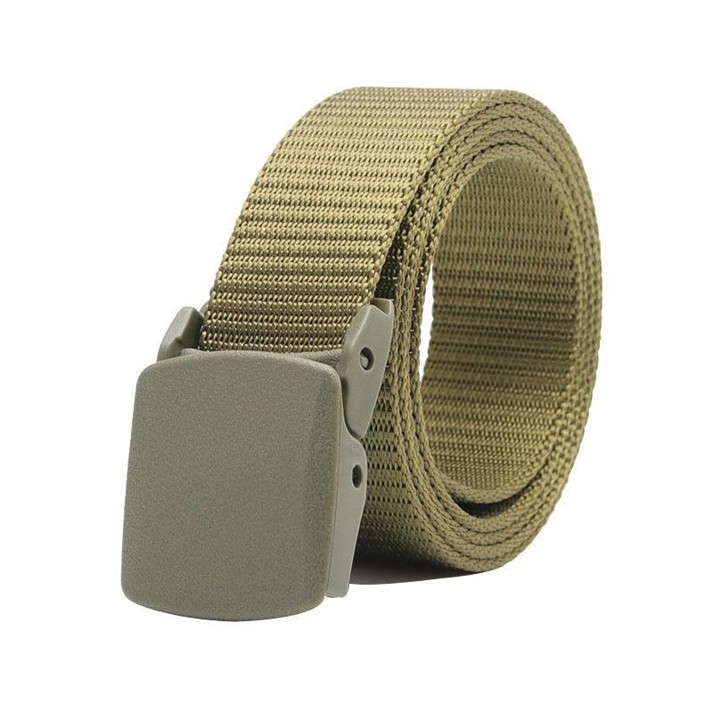 Men's Automatic Toothless Nylon Canvas Outdoor Belt